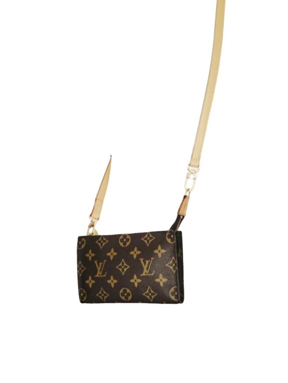 Louis Vuitton Monogram Canvas Crossbody with Vachetta Strap